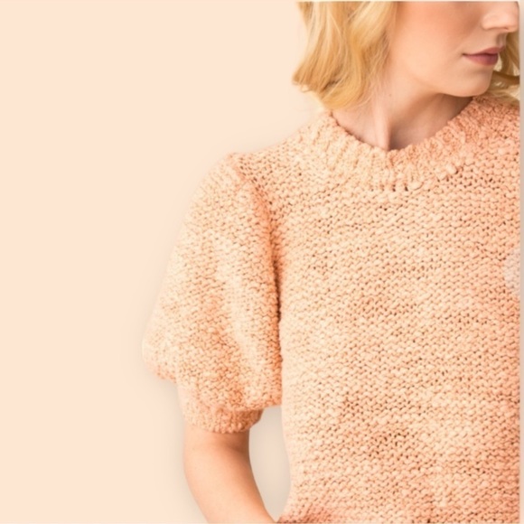 ULLA JOHNSON ZULA ROSE PULLOVER KNIT TOP SMALL - Picture 4 of 14